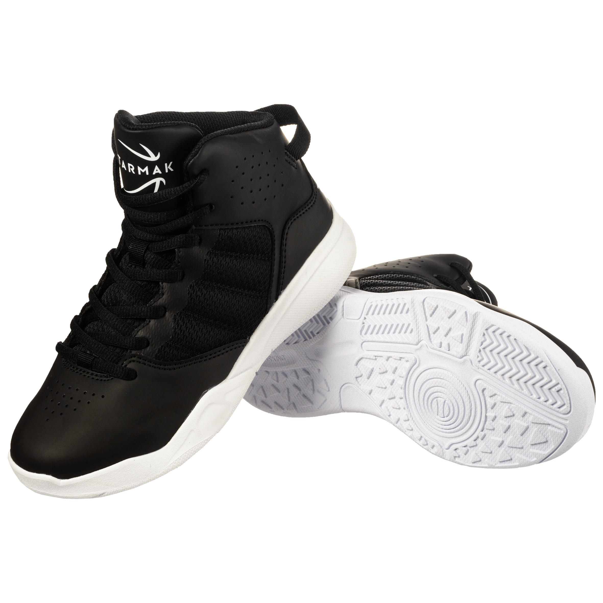 Kids' Beginner Basketball Shoes - SS100 Black - TARMAK