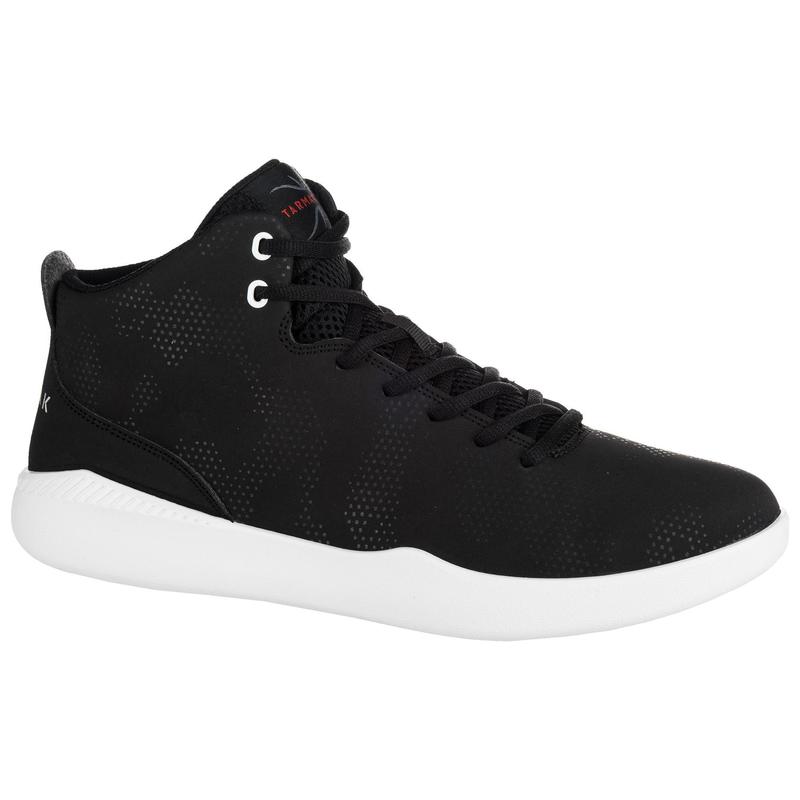 Unisex kotníkové basketbalové boty Protect 100 černé