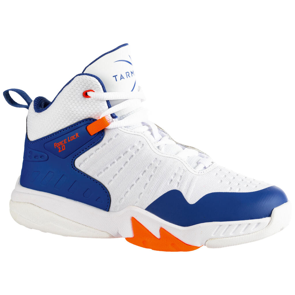 Kids' intermediate basketball shoes ss500h - blue/white