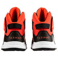 Zapatillas de baloncesto velcro Niños Tarmak Easy SE100 rojas