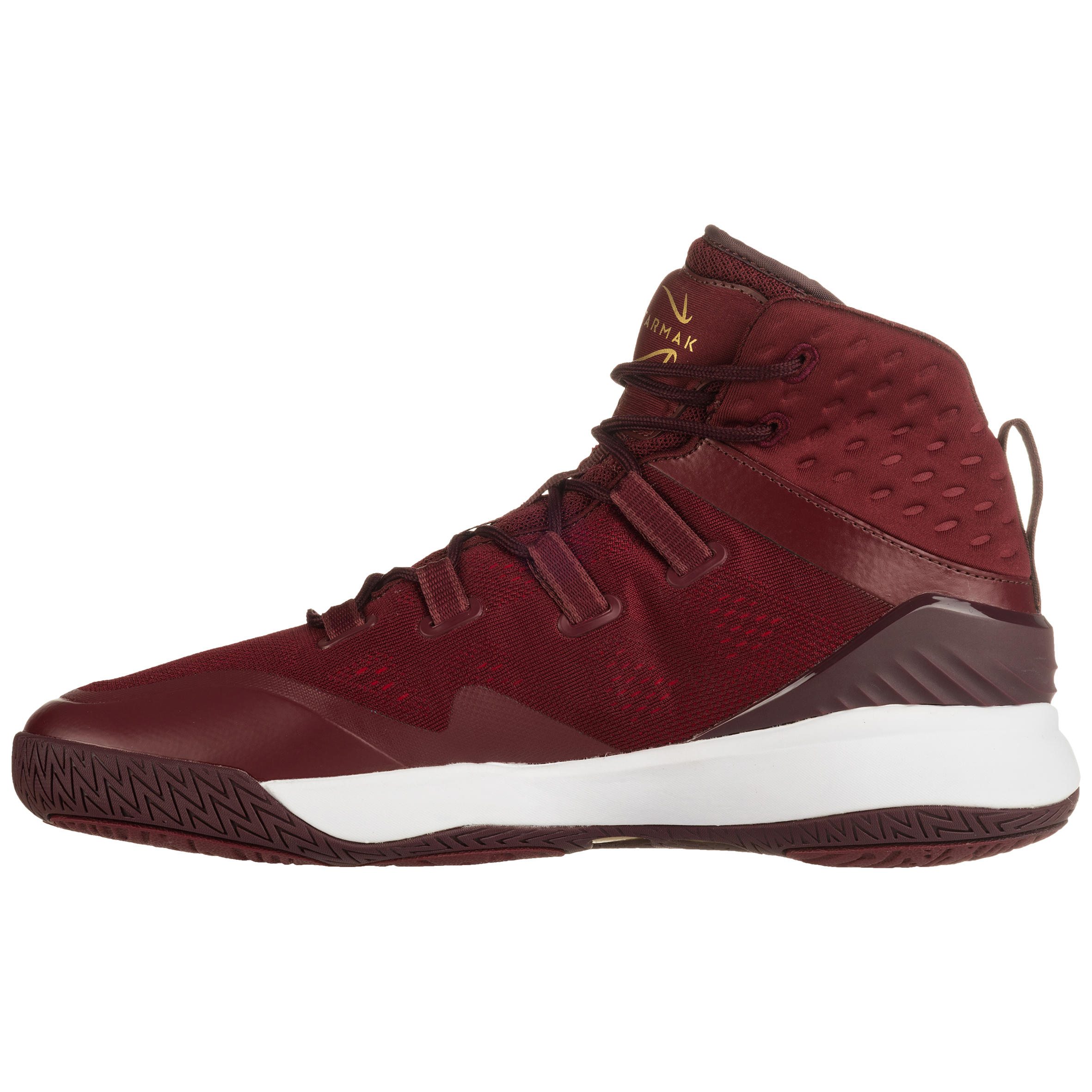 maroon and gold basketball shoes