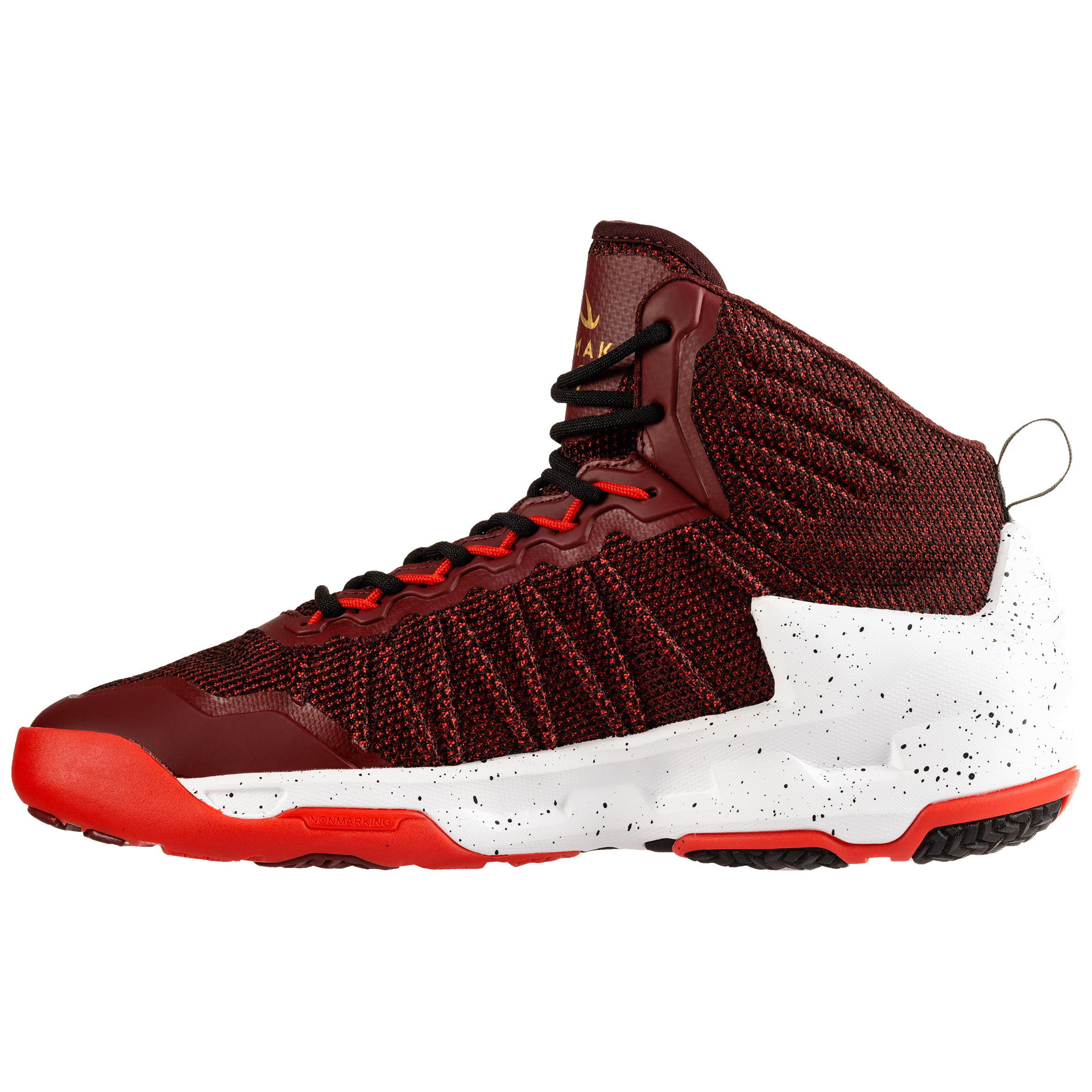 burgundy basketball shoes