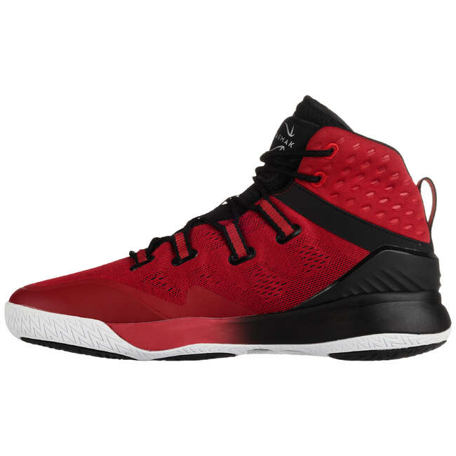 TARMAK Men's HighRise Basketball Shoes SC500 Red/Black...