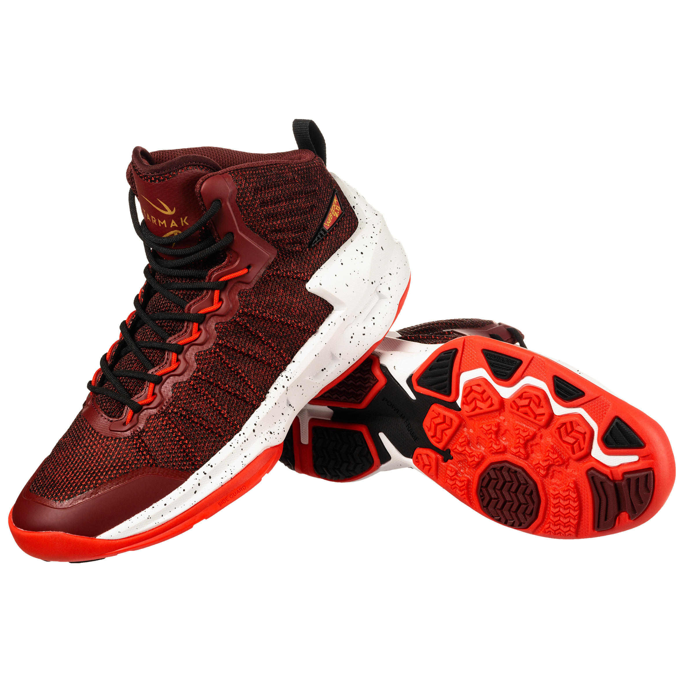 burgundy basketball shoes