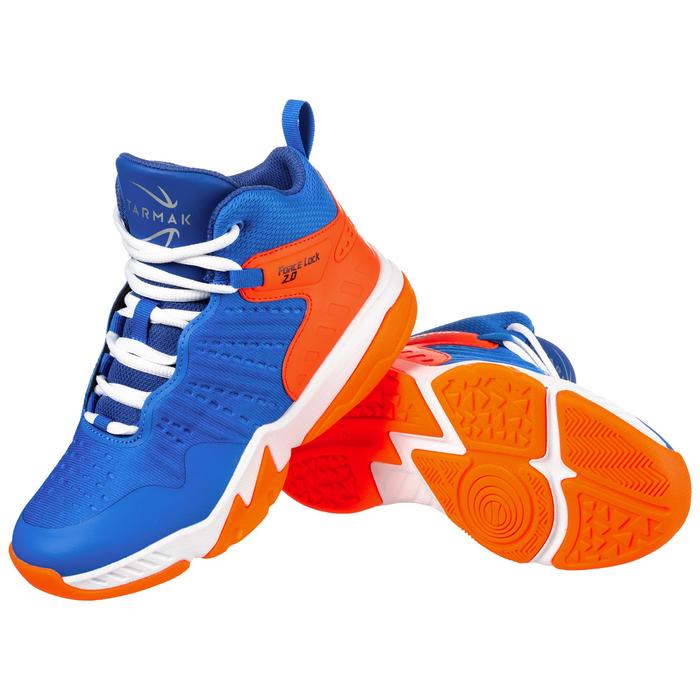 SS500H Boys'/Girls' Intermediate Basketball Shoes - Blue - Decathlon
