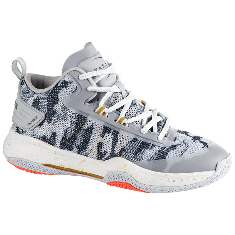 TARMAK SC500 Women's Mid Basketball Shoes - Blue/Grey