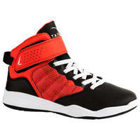 נעלי כדורסל למתחילים דגם  SE100 לילדים - שחור/אדום