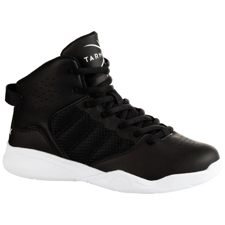 BOYS'/GIRLS' BEGINNER BASKETBALL SHOES SS100 - BLACK