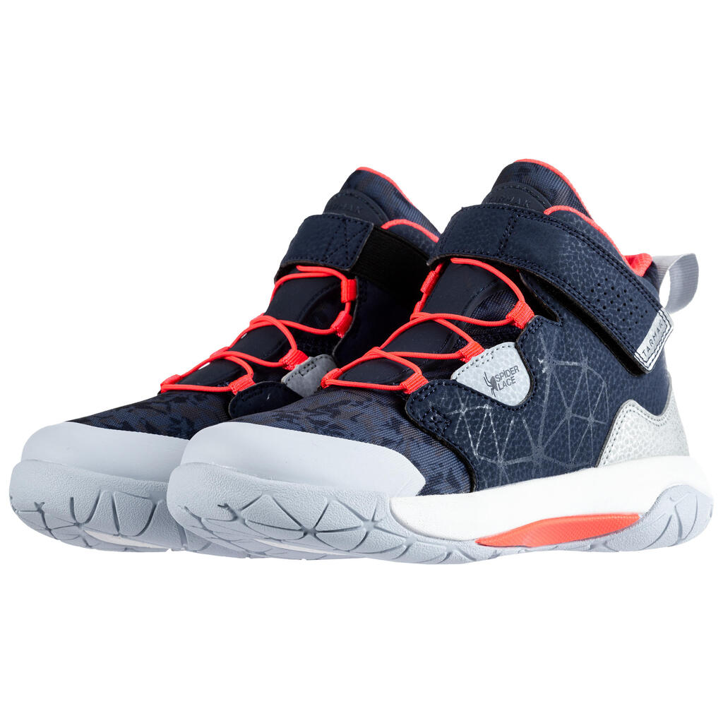 Basketballschuhe SP500 Spider Lace Kinder blau/rot