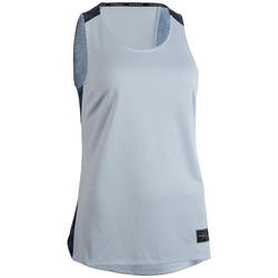 MAILLOT DE BASKETBALL POUR FEMME GRIS NAVY T500