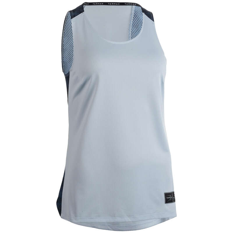 WOMAN BASKETBALL OUTFIT Basketball - T500 Women's Tank Top - Grey TARMAK - Basketball