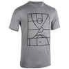 Basketballshirt TS500 Herren grau mit Print