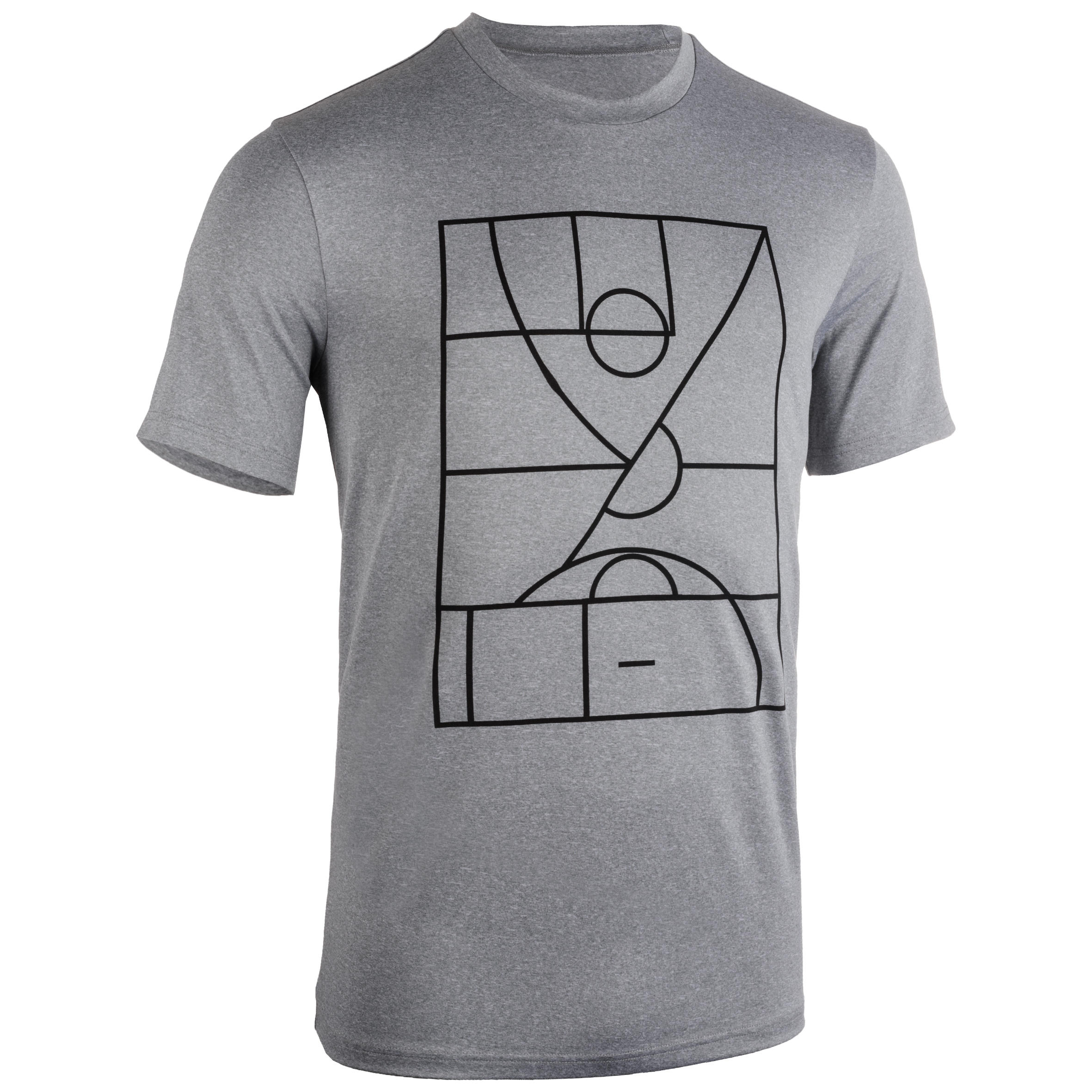 TARMAK Men's Basketball T-Shirt / Jersey TS500 - Grey Playground