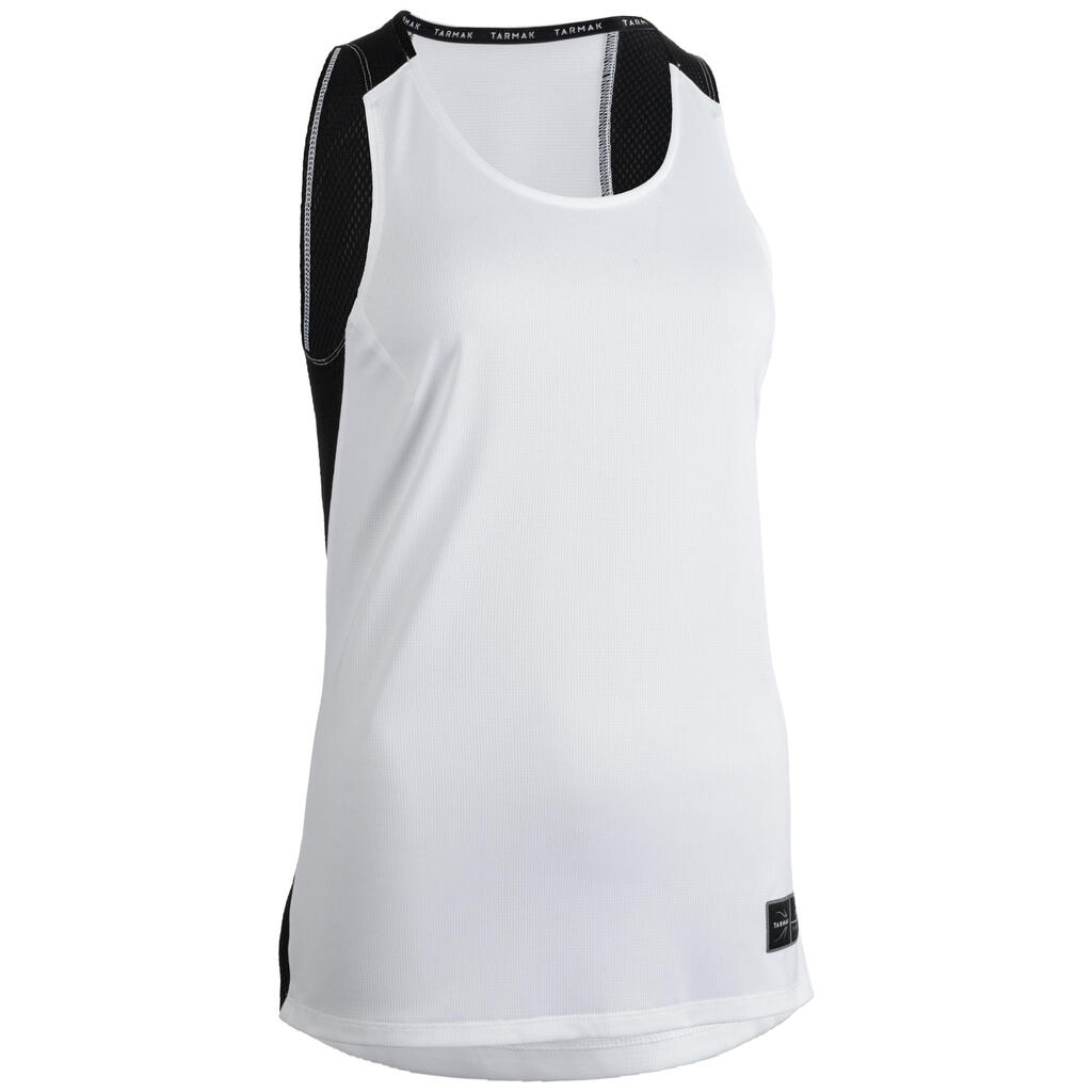 T500 Women's Basketball Jersey - White/Black