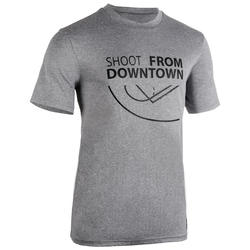 Maillot de basket TS500 Homme Gris Clair Shoot