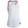 T500 Women's Basketball Jersey - White/Pink