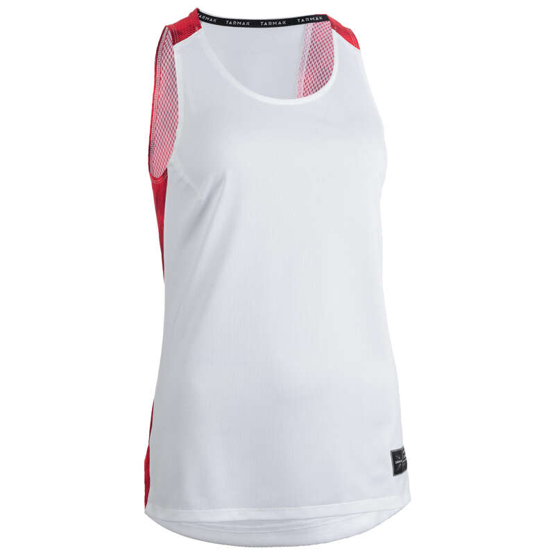 WOMAN BASKETBALL OUTFIT Basketball - T500 Women's Tank Top - White TARMAK - Basketball