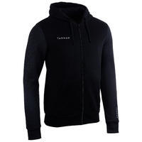 VESTE CAPUCHE NOIRE ZIPPEE  DE BASKETBALL POUR HOMME