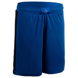 SHORT DE BASKETBALL FEMME BLEU NOIR SH500