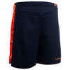 SH500 Boys'/Girls' Basketball Shorts For Intermediate Players - Navy/Orange