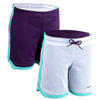 Omkeerbare basketbalshort halfgevorderde jongens/meisjes paars SH500R