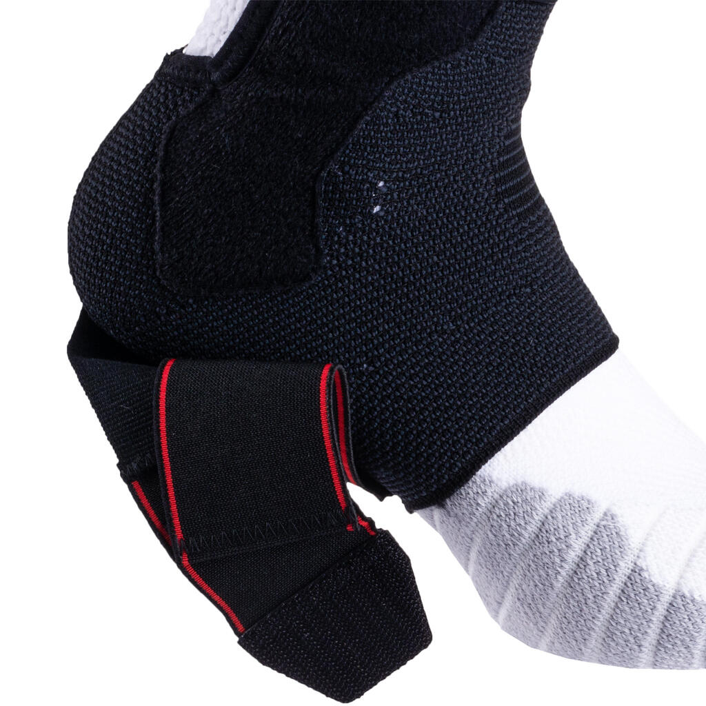 Chevillère de maintien ligamentaire gauche/droite homme/femme STRONG 500 noire