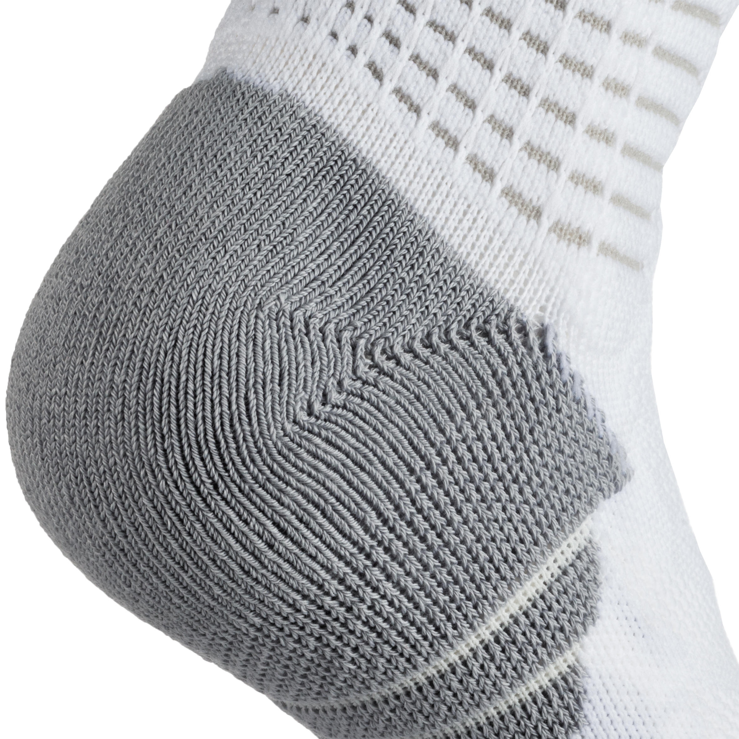 Men's/Women's Mid-Rise Basketball Socks SO900 - White 7/8