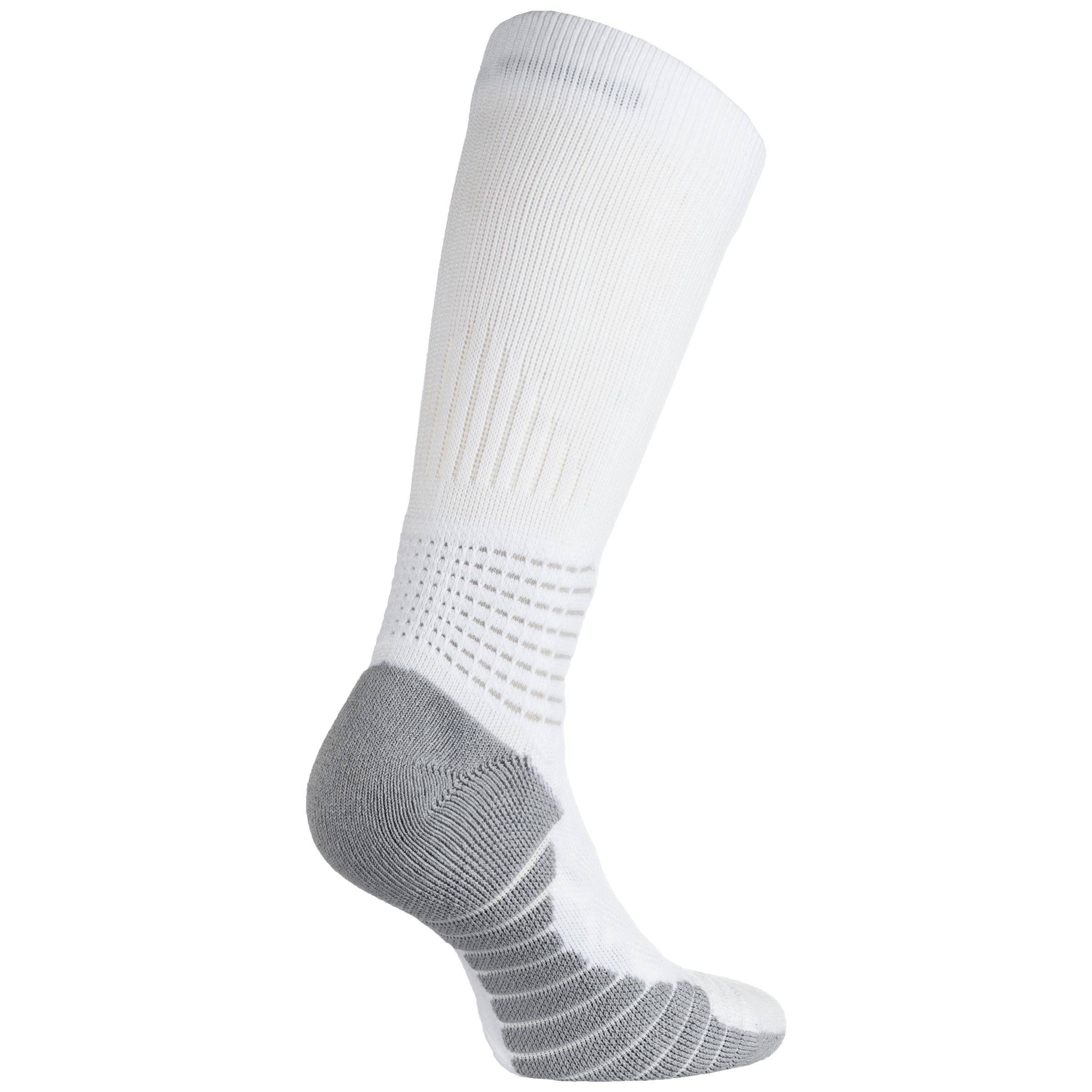Men's/Women's Mid-Rise Basketball Socks SO900 - White 4/8