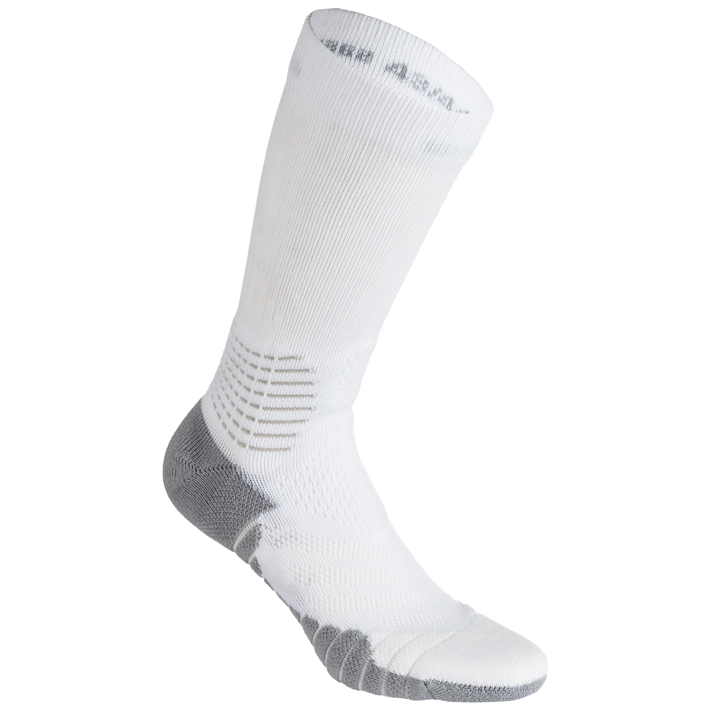 Men's/Women's Mid-Rise Basketball Socks SO900 - White 1/8