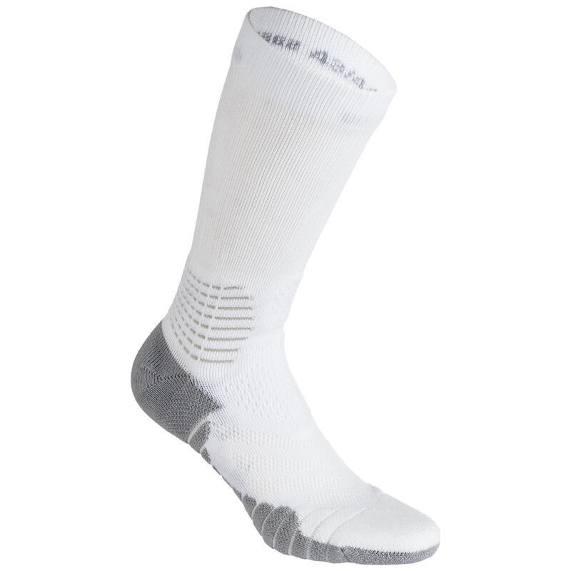 Men's/Women's Mid-Rise Basketball Socks SO900 - White