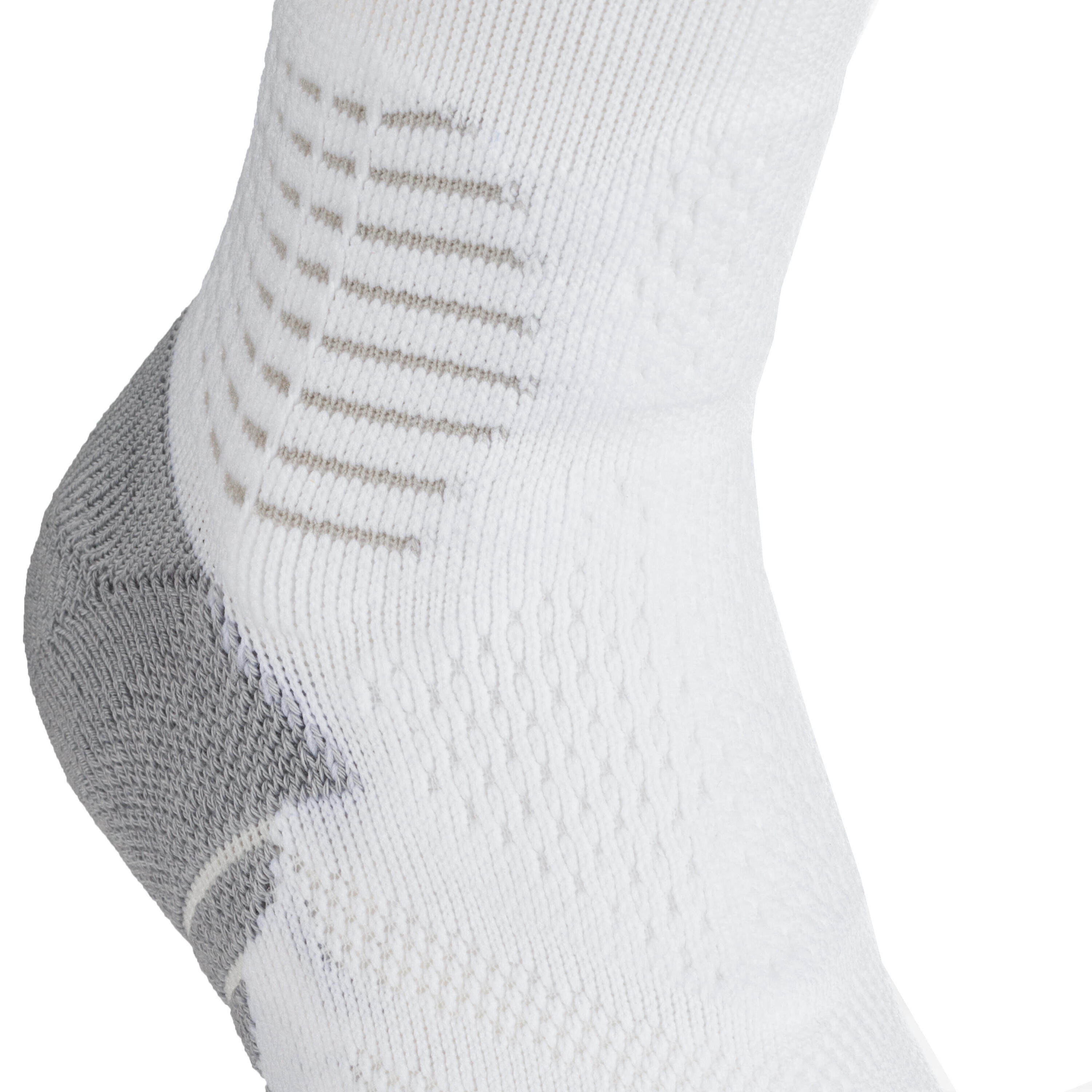 Men's/Women's Mid-Rise Basketball Socks SO900 - White 6/8