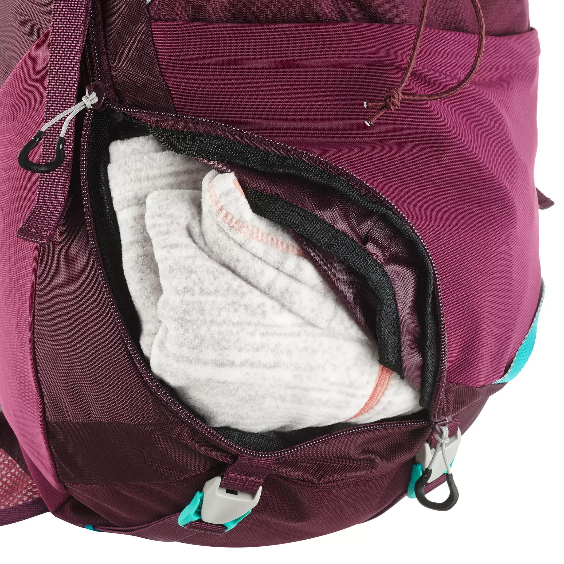 Sac à dos de randonnée 28L 7-15 ans enfant, MH500 violet 16/18