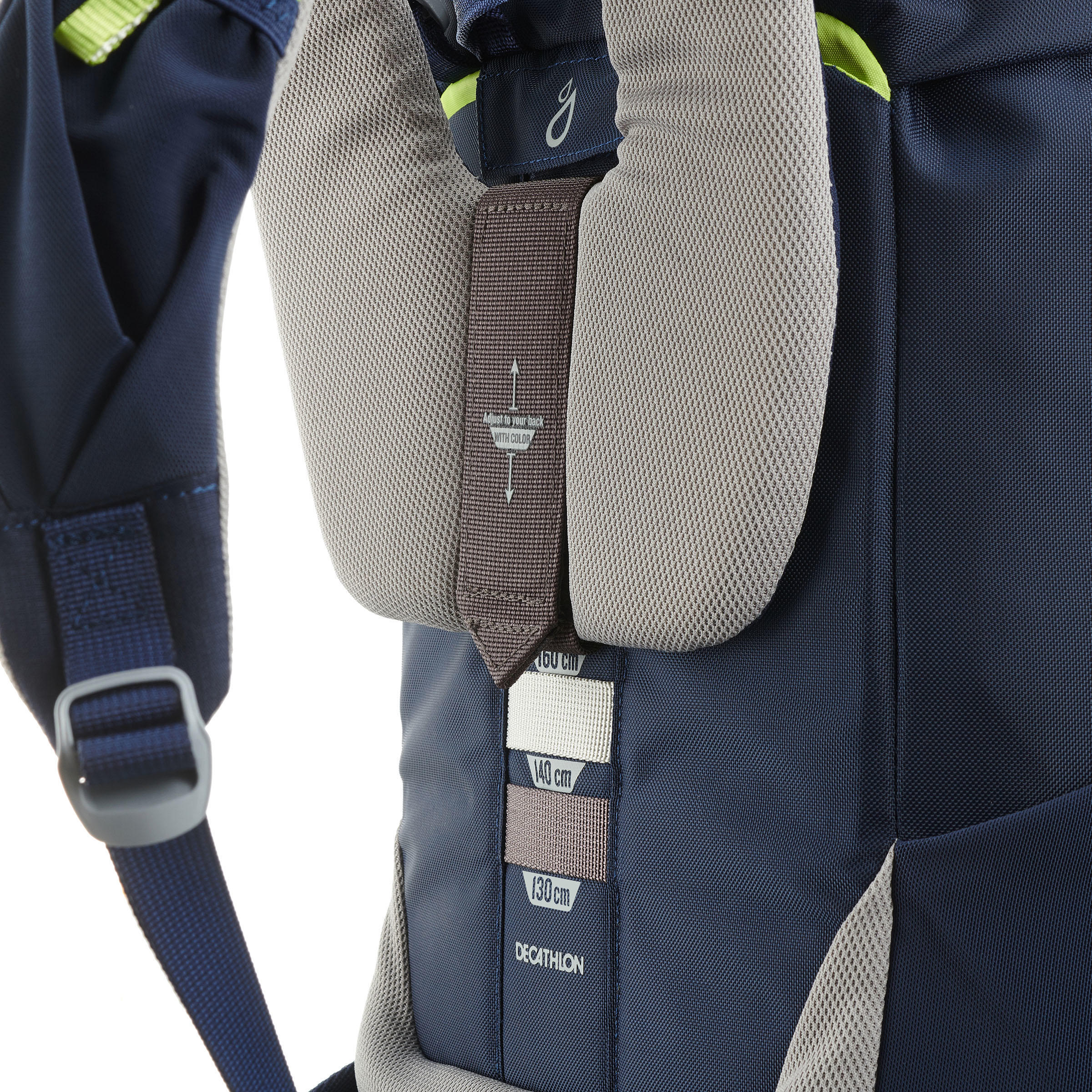 Sac à dos de randonnée enfant 7-15 ans 28L, MH500 bleu 7/14