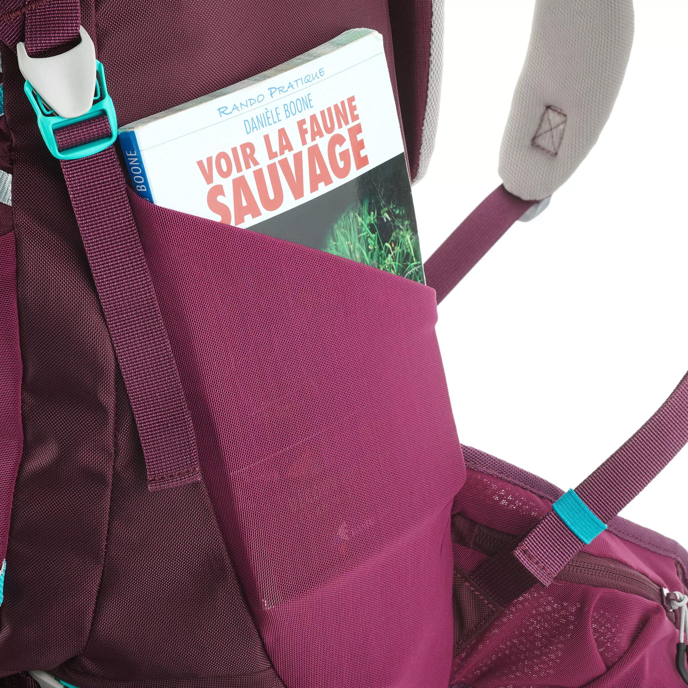 Sac à dos de randonnée 28L 7-15 ans enfant, MH500 violet 7/18