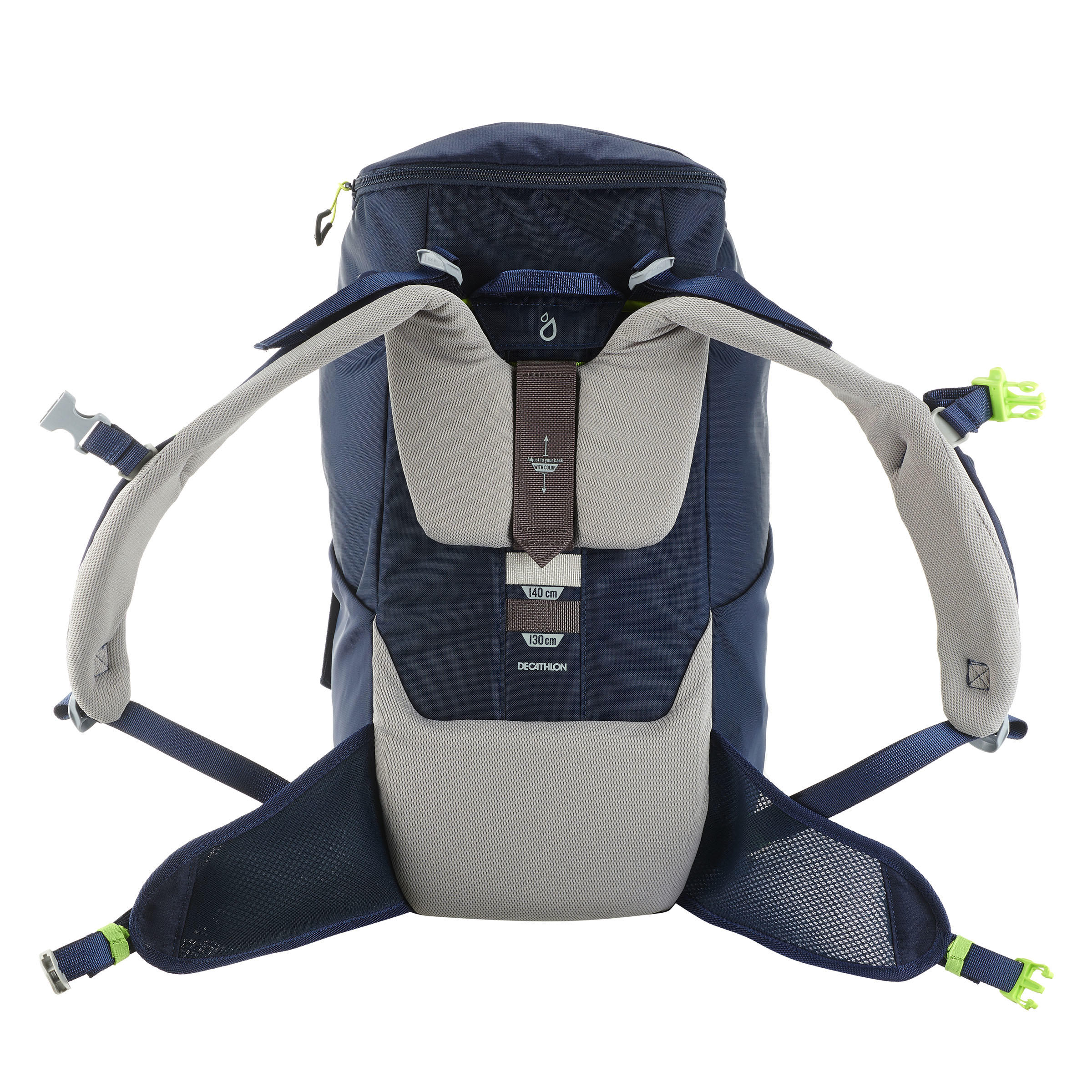 Kids’ 28 L Hiking Backpack - MH 500 Navy Blue - QUECHUA