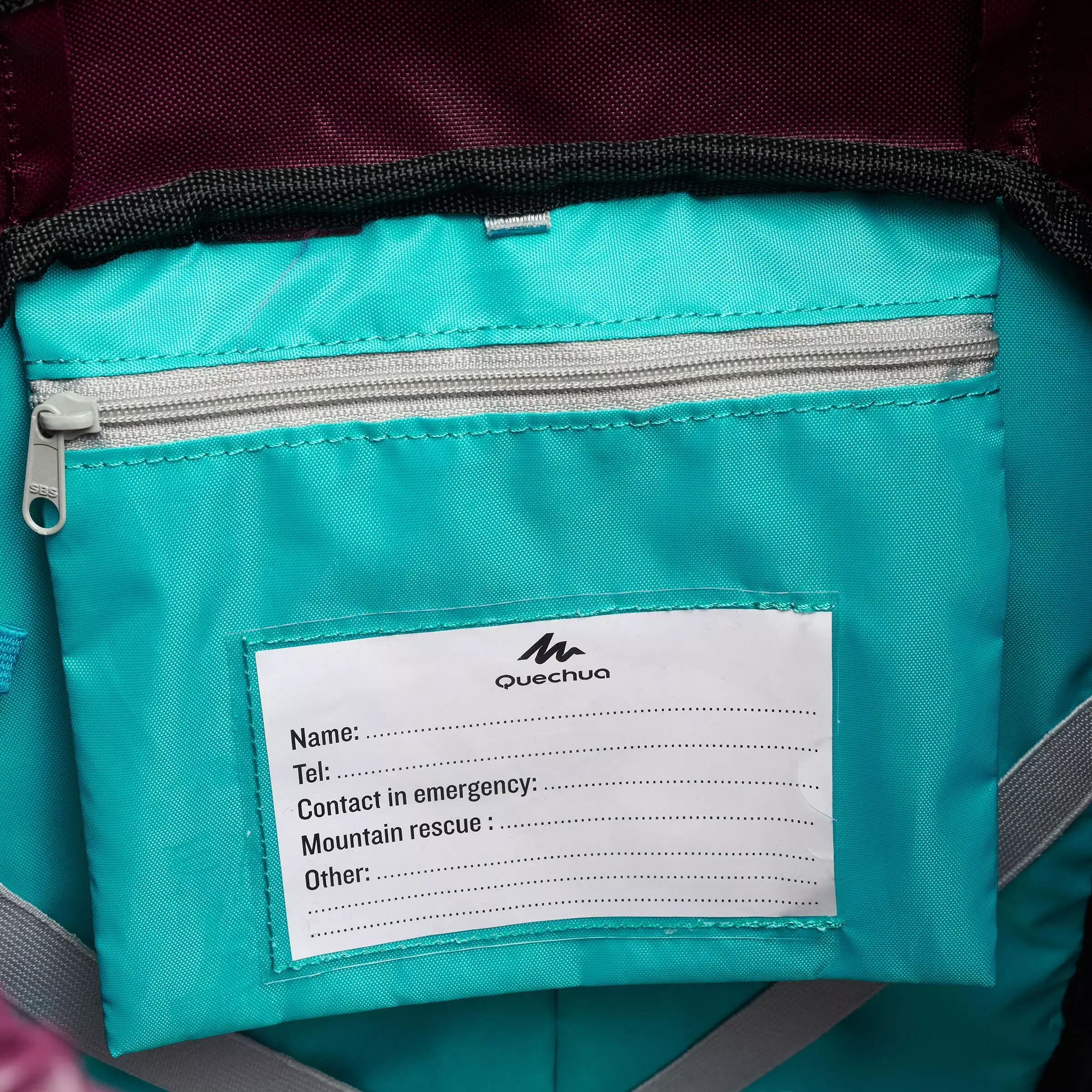 Sac à dos de randonnée 28L 7-15 ans enfant, MH500 violet 17/18