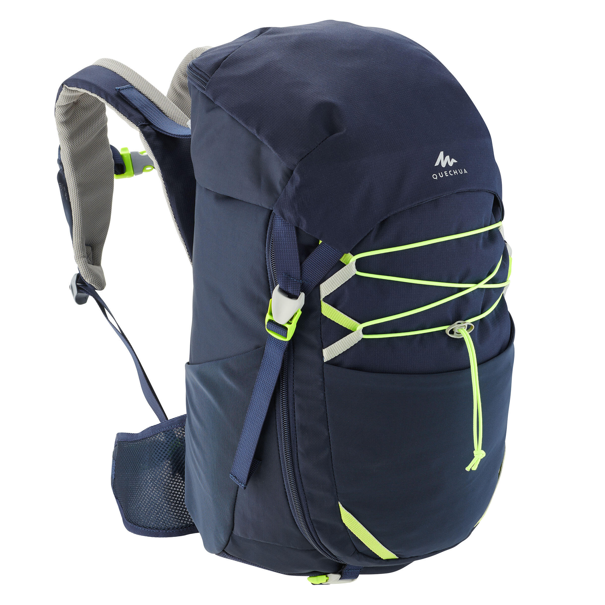 Sac à dos de randonnée enfant 7-15 ans 28L, MH500 bleu 2/14