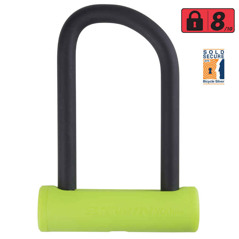 920 Bike Mini D Lock 15cm Decathlon