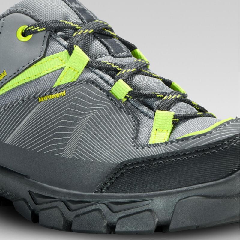 Scarpe trekking bambino MH120 LOW idrorepellenti grigie