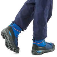 Chidren's waterproof walking shoes - MH120 MID blue - size 3-5