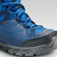 Chaussures imperméables de randonnée -MH120 MID bleues- enfant 35 AU 38