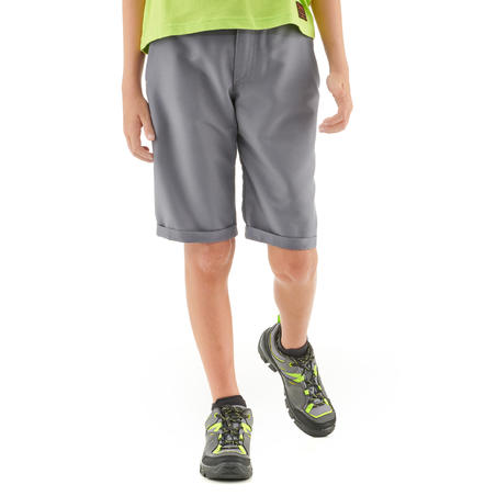 Short de randonnée - MH100 gris - enfant 7-15 ans -