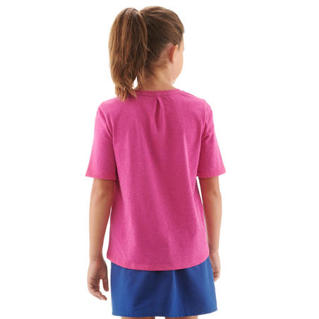 T-Shirt de randonnée enfant MH100 rose 7 A 15 ANS