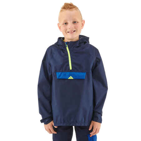 Waterproof Hiking jacket - MH100 Navy - 7-15 years