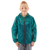 Kid's Raincoat MH150 (Age 7 to 15 Years) - Turquoise Print