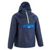 Kids Waterproof Hiking Jacket MH100 Navy (7-15 Yrs)