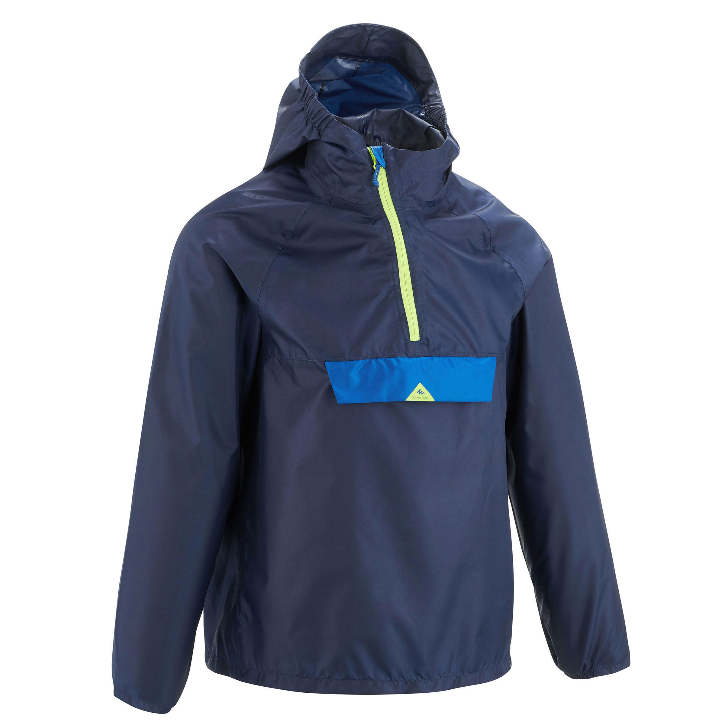 Jachetă impermeabilă Drumeție MH100 Bleumarin 7-15 ani Copii decathlon.ro  Imbracaminte trekking si drumetie