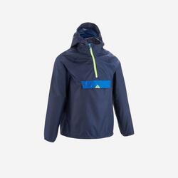 Veste imperméable enfant de randonnée MH100 bleue marine