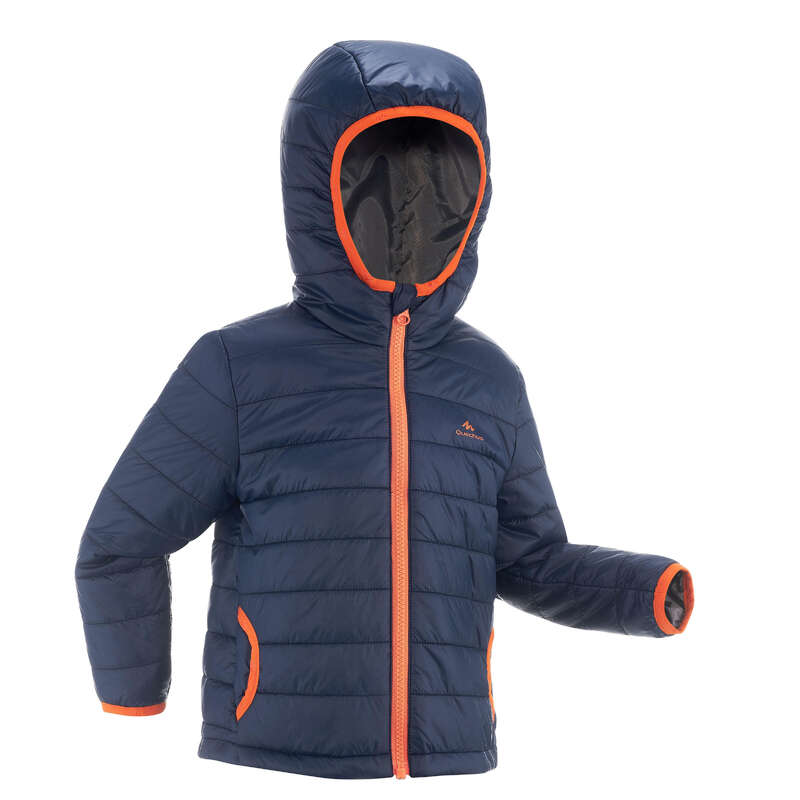 QUECHUA KIDS’ HIKING PADDED JACKET CN MH NAVY Decathlon