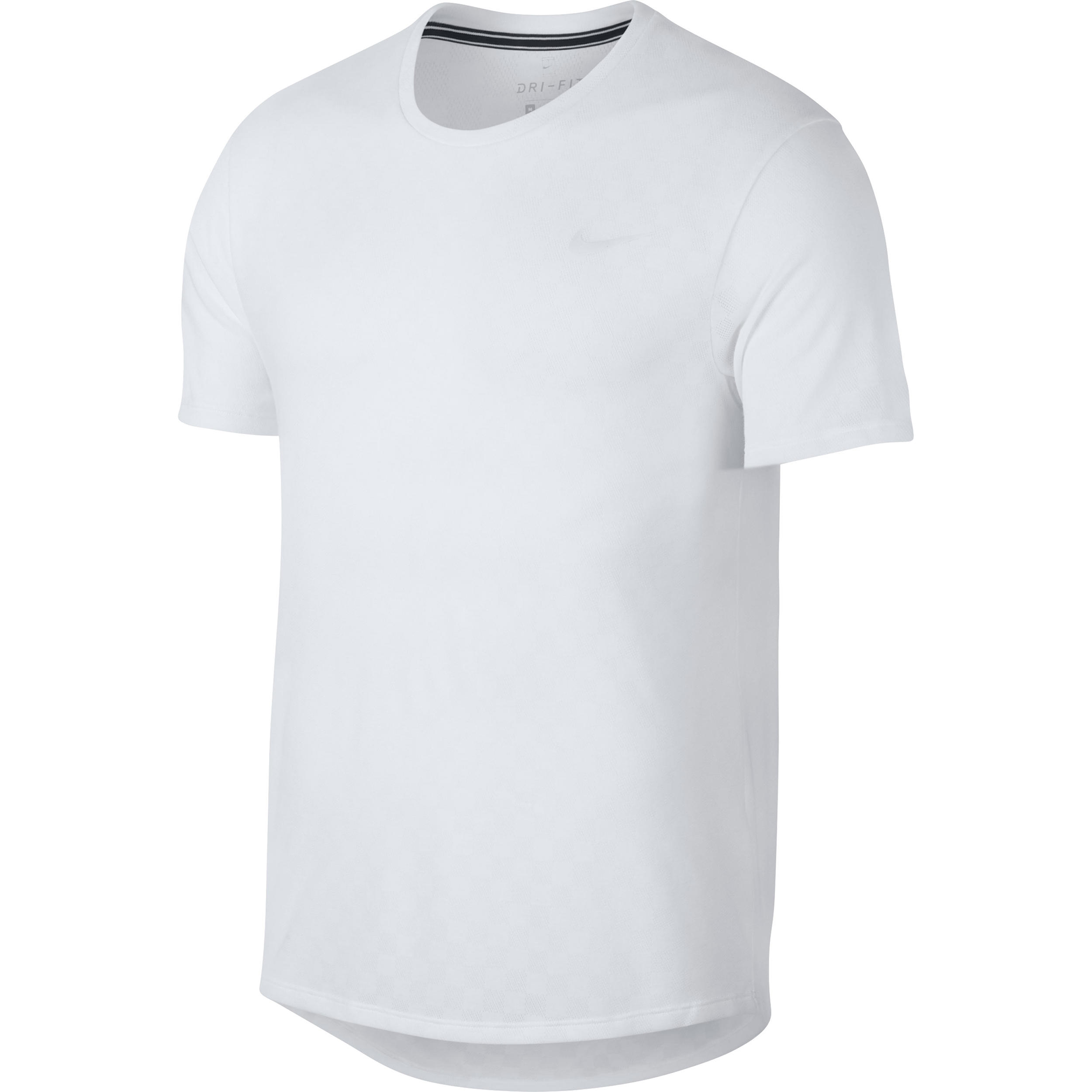 Nike Tennisshirt Heren Challenger Crew Wit nike kopen in de aanbieding